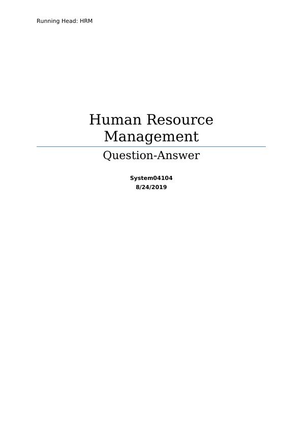 HRM Human Resource Managements_1