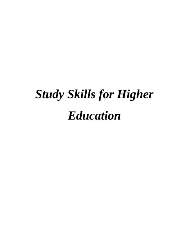 Study Skills for Higher Education- Doc_1