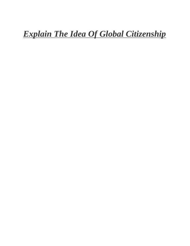 Assignment - Global Citizenship_1