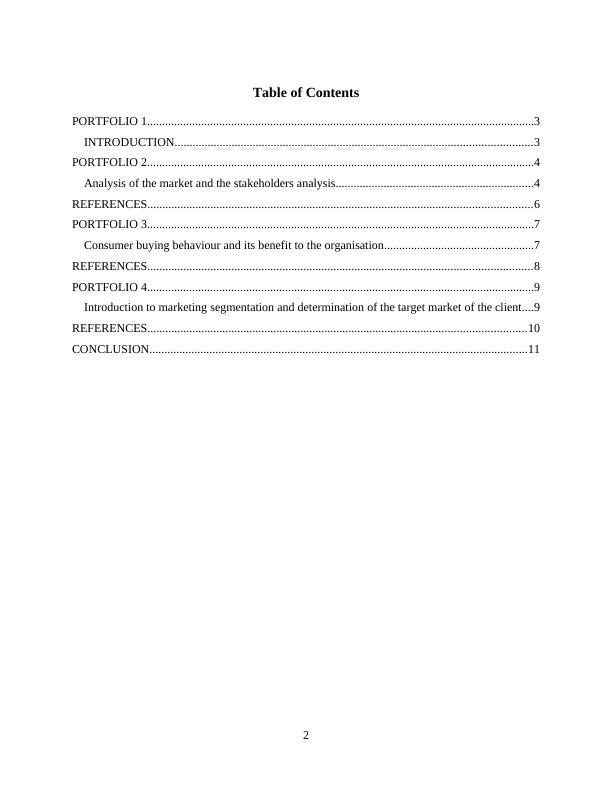Marketing Segmentation and Target Market Determination