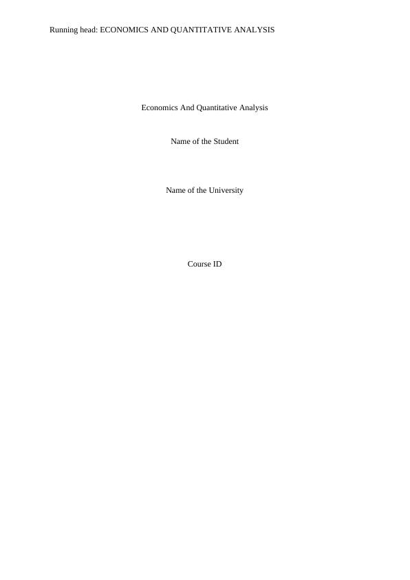 Economics and Quantitative Analysis: Evaluating the Relationship Between Retention and Graduation Rates in Online College Students_1