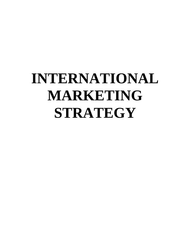 Starbucks International Marketing Strategy_1