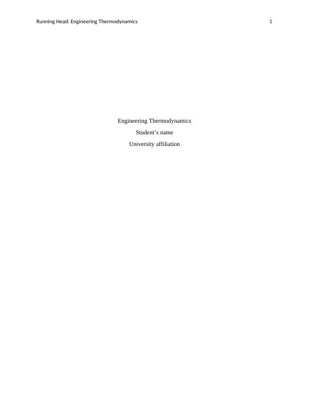 Engineering Thermodynamics Assignment_1