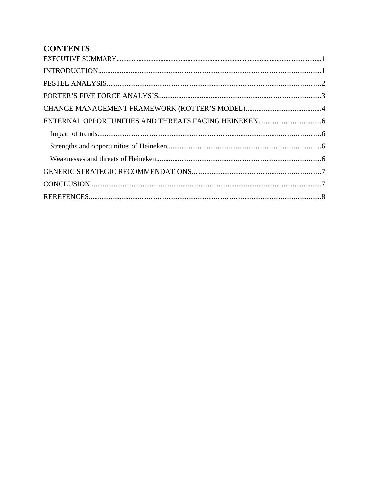 [PDF] Heineken Analysis and Strategy