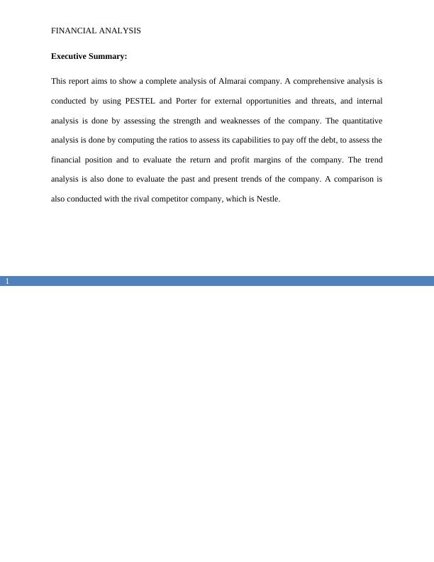 Complete Financial Analysis of Almarai Company_2