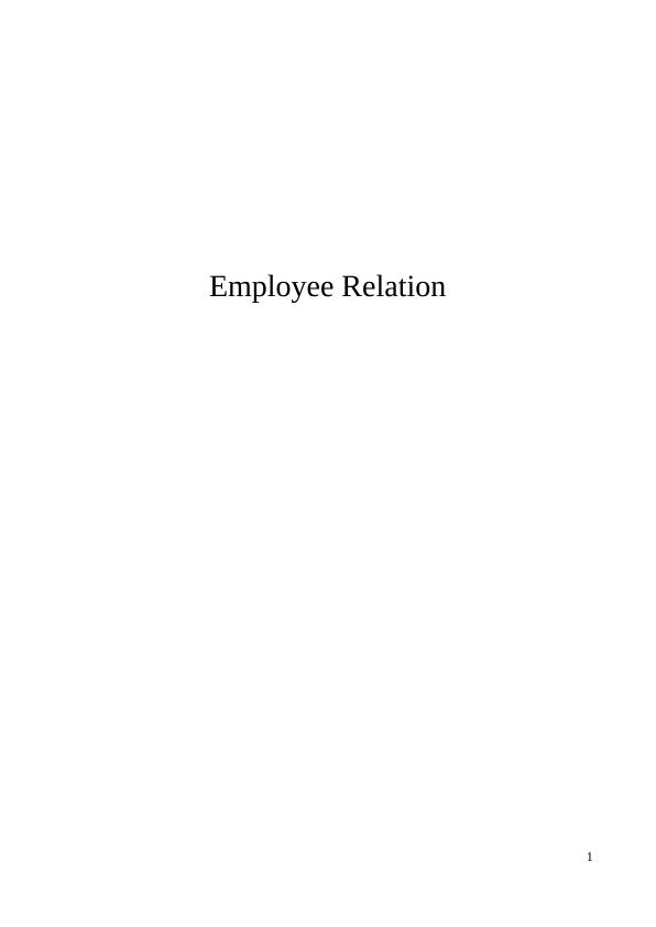 Employee Relation in Trade Union_1