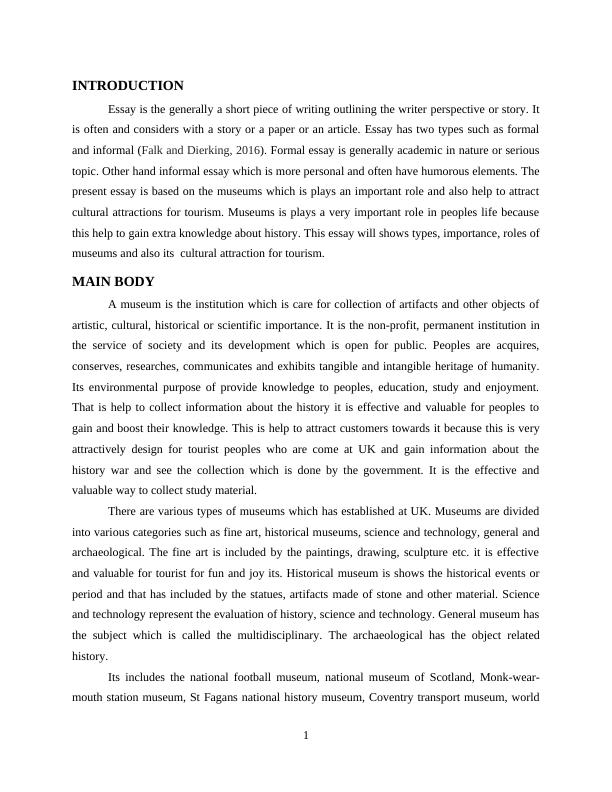 Essay on The Role of Museums_3