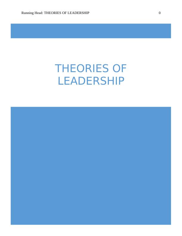 Theories of Leadership_1