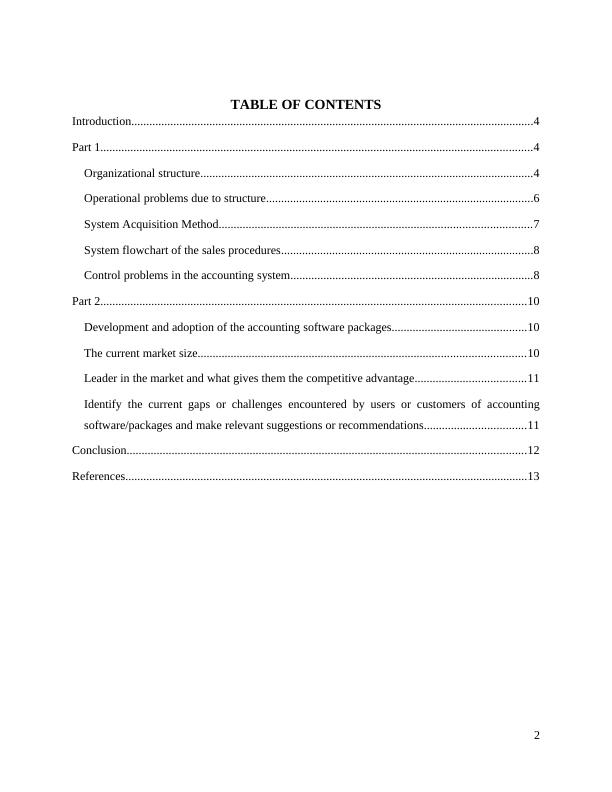 System Information Systems (STEM) TABLE OF CONTENTS_2