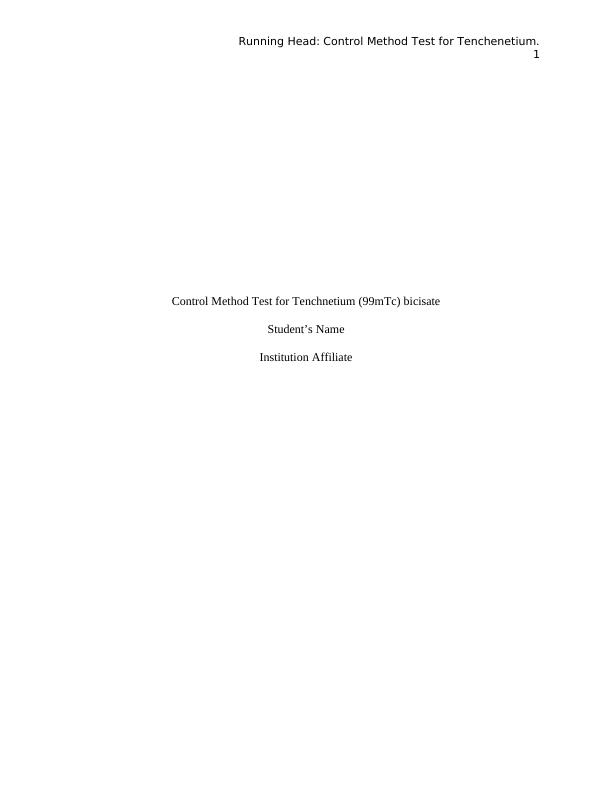 Control Method Test for Tenchnetium (99mTc) bicisate_1