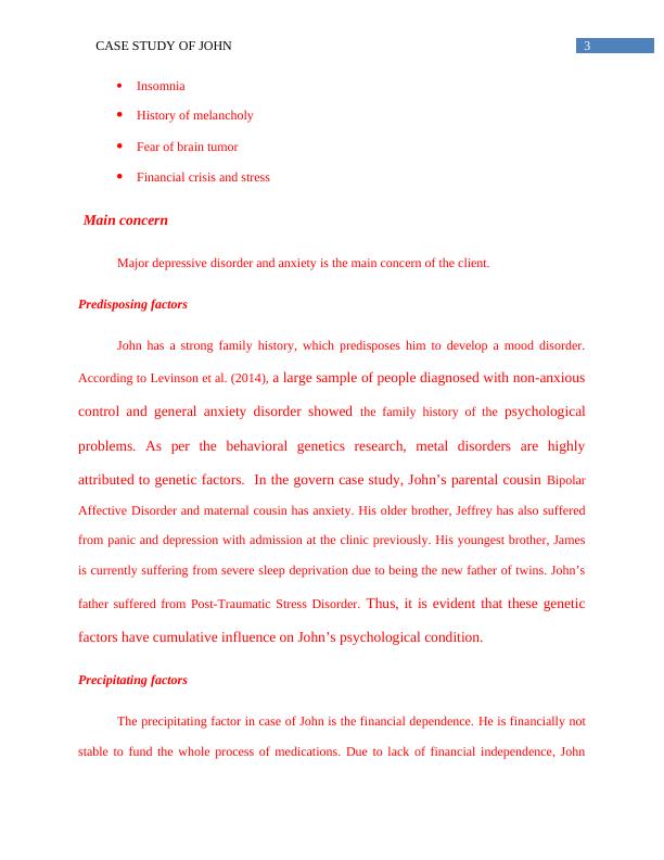 Case Study of John Name of the Student Name of the University Author note Past Medical History_4