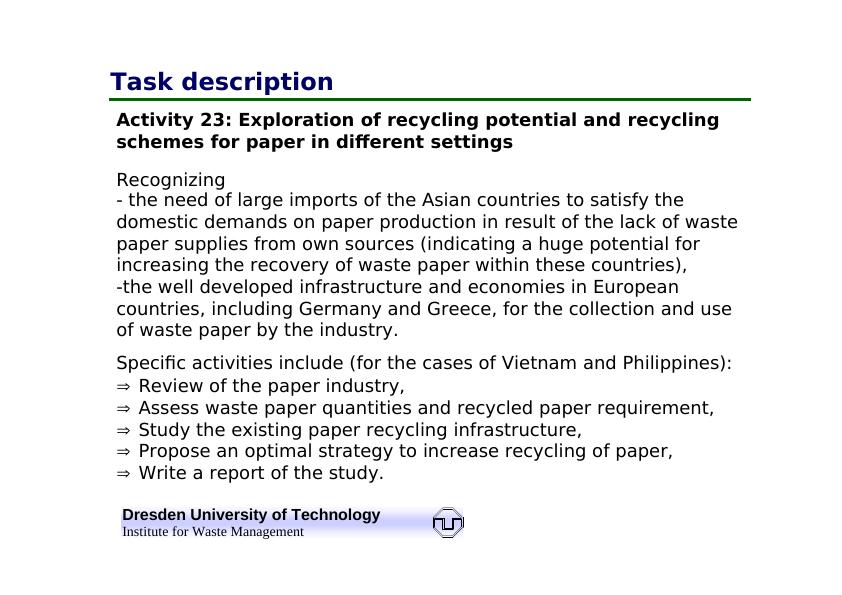 Introduction/early concept of the paper recycling research_2