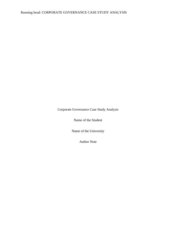 Corporate Governance Case Study Analysis_1