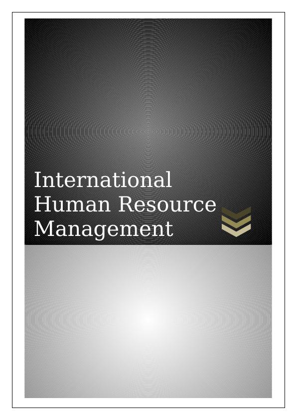 International Human Resource Management_1