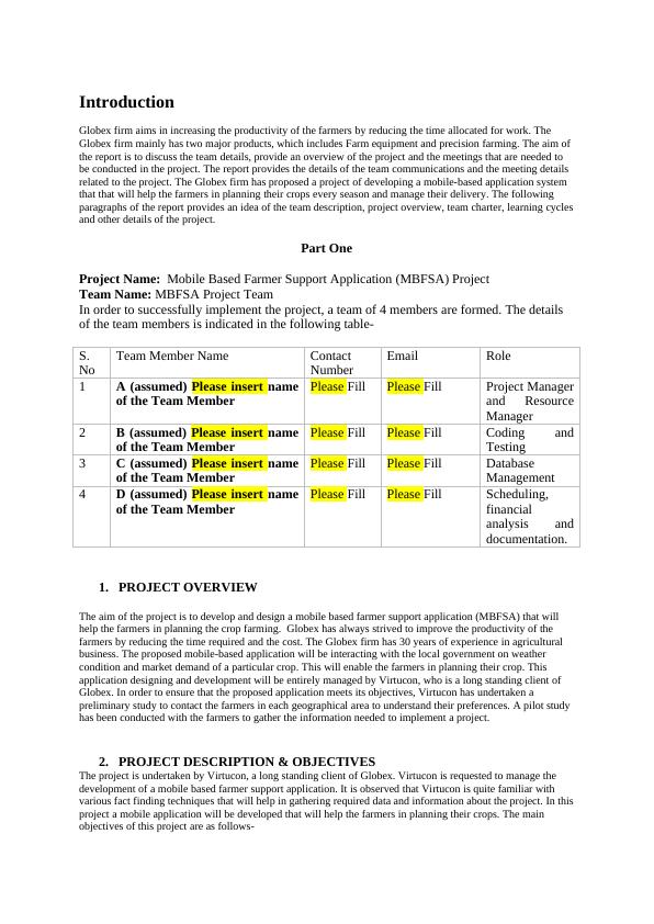 Mobile Based Farmer Support Application (MBFSA) - Project Management Assignment-2_2