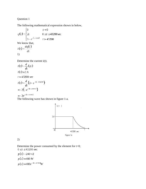 Solved Electrical Circuit Problems with Calculations and Formulas_1