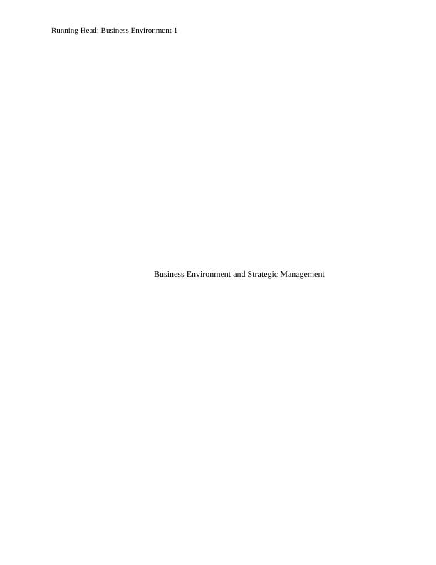 Business Strategic Management Assignment_1