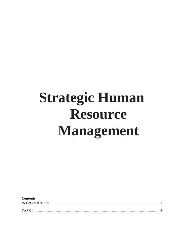 Strategic Human Resource Management Guidelines and Best Practices