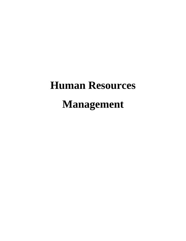 Human Resources Management Planning_1