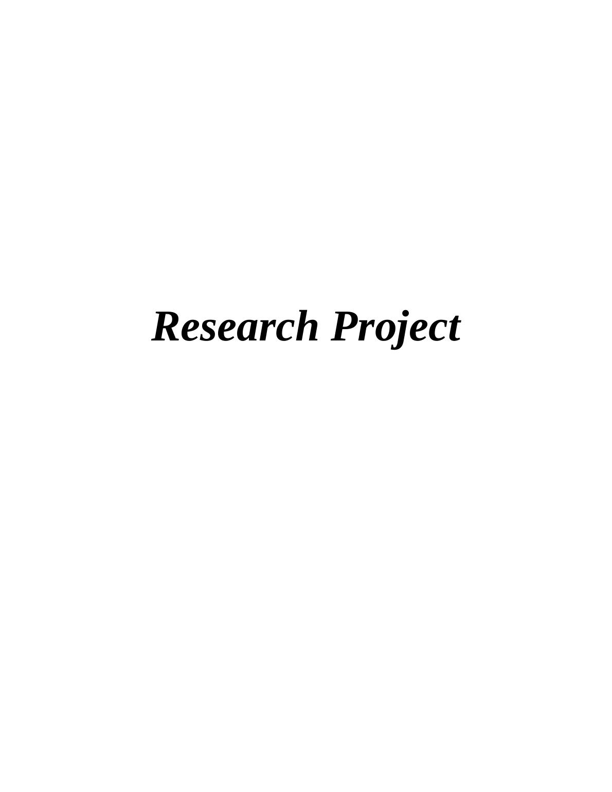 Research Project TASK1 3 1.1 Introduction 3 1.2 Factors that contribute into the research project selection 3 1.1 Introduction 3 1.2 Research Project specification 5 1.5 Gantt chart 6 TASK 1 3 1.1 Int_1
