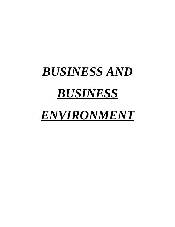 Types and Purposes of Organizations in Business Environment_1