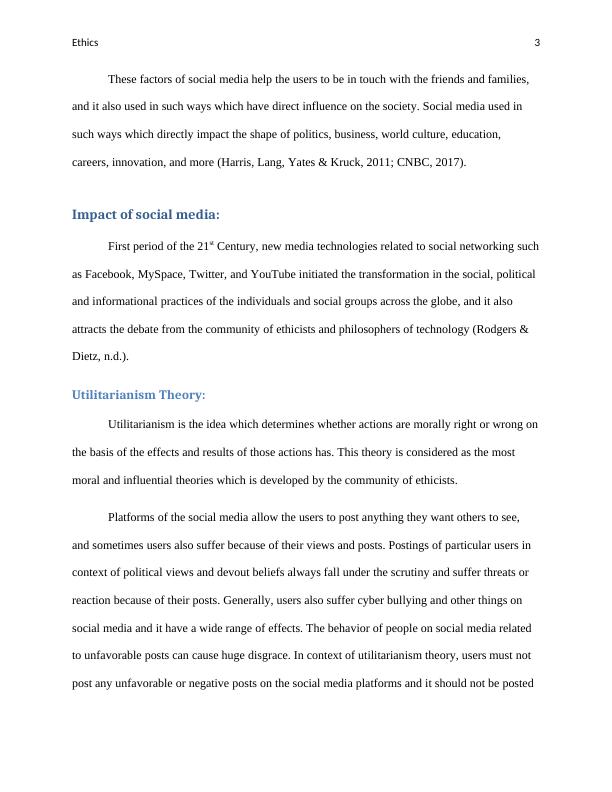 Ethics Essay : Social Media Issues in Society - Desklib_3