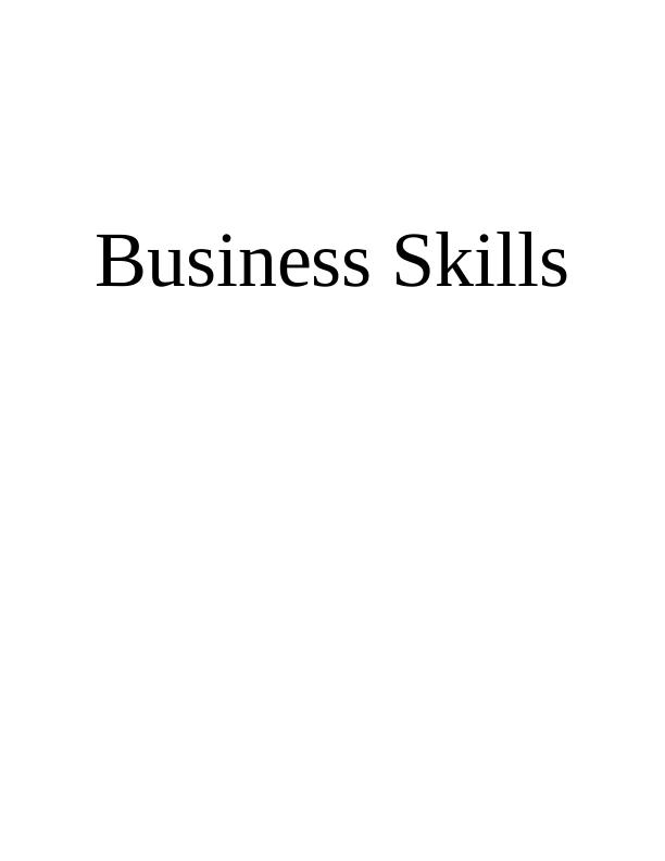 Business Skills Sample Assignment_1