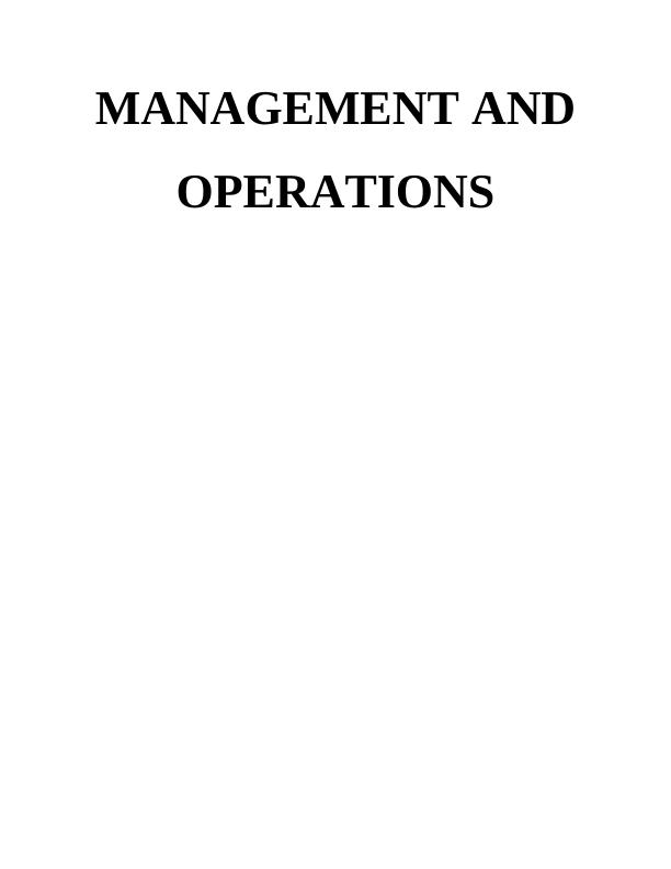 MANAGEMENT AND OPERATIONS INTRODUCTION_1