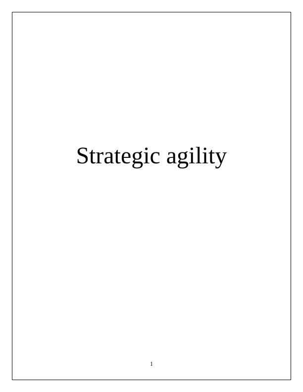 Strategic Agility: Analysis and Potential Strategies for Oak Tree Inn_1