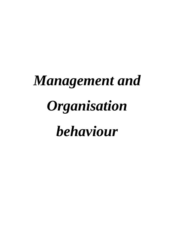 Assignment - Systematic Approach To Organizational Behavior_1