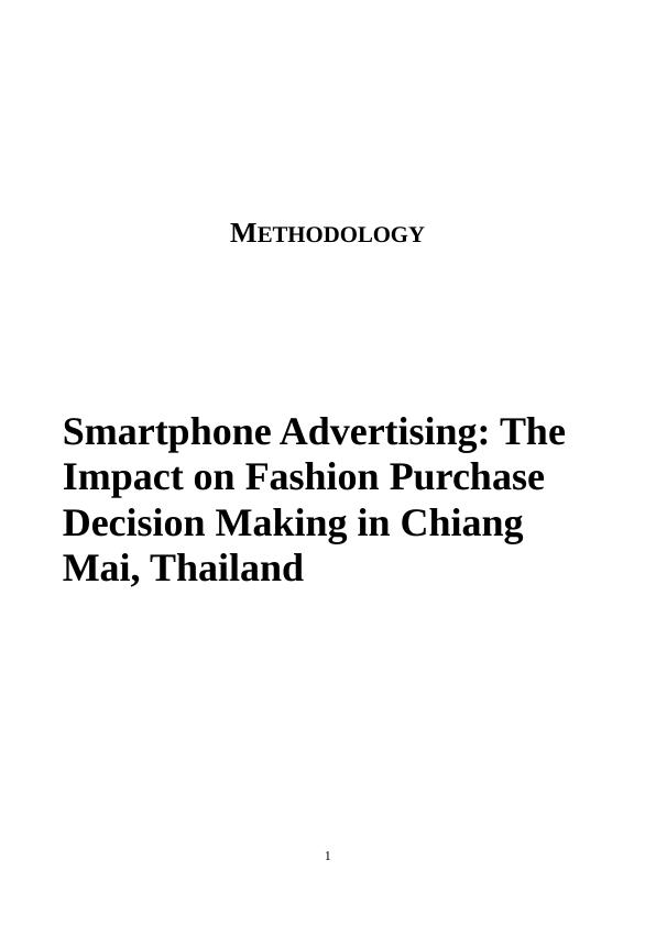 Research Methodology For Mobile Phone Ads_1