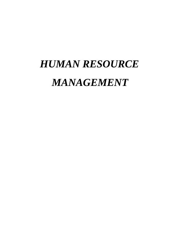 HRM in Workforce Planning of Aldi : Report_1