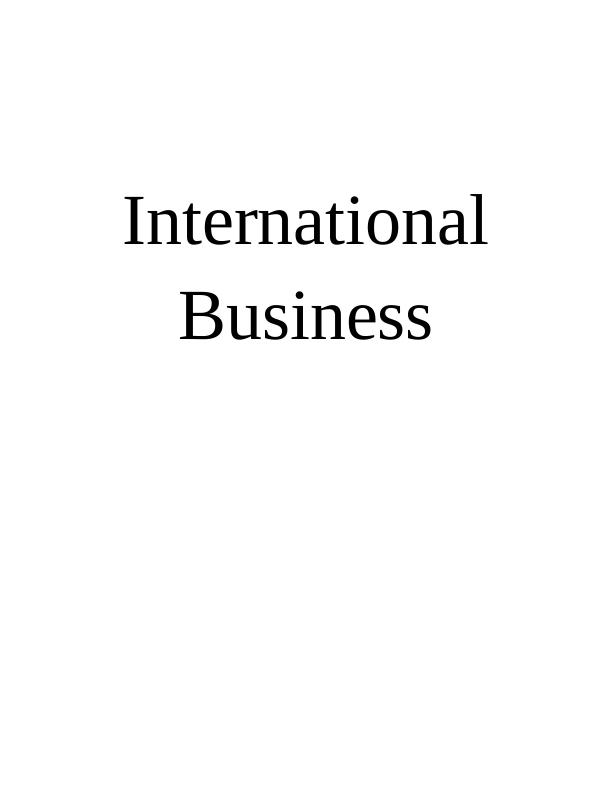Contemporary Issues in International Business_1