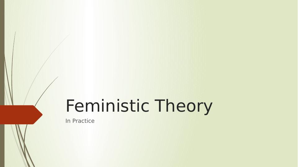 Social Feminism Feministic Theory 2022_1