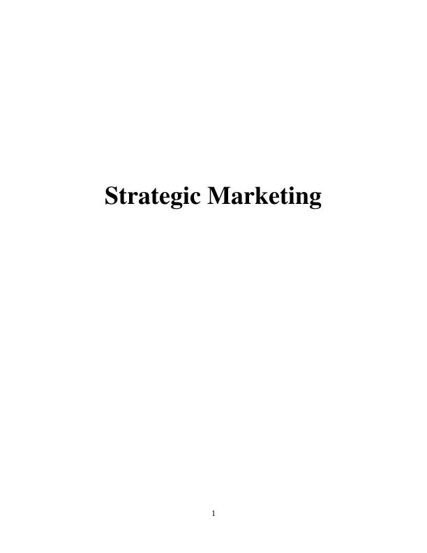 Strategic Marketing Plan for KFC_1