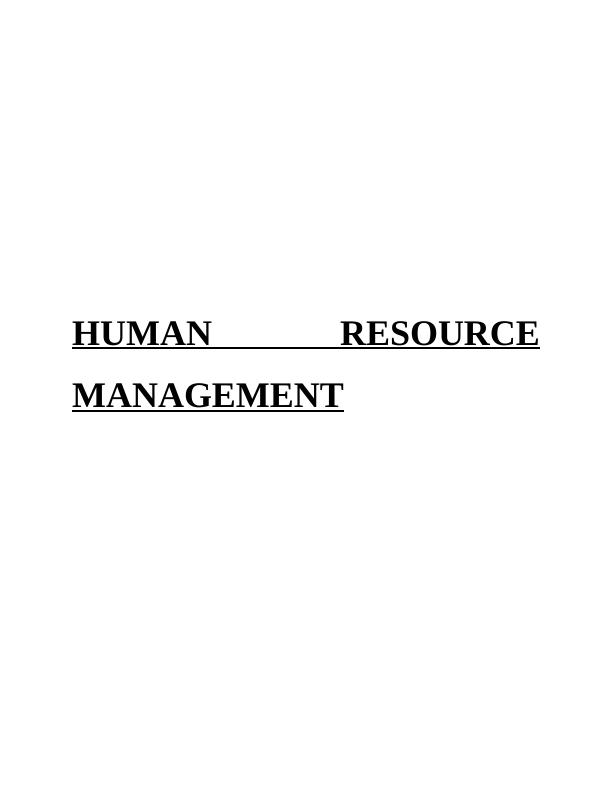 Human Resource Management Assignment | ALDI's HRM_1