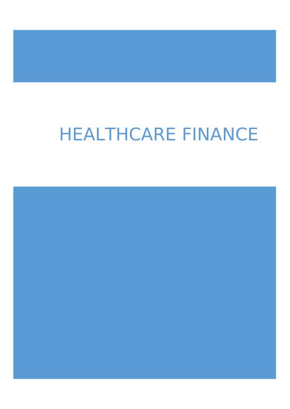 Healthcare Finance | Report_1
