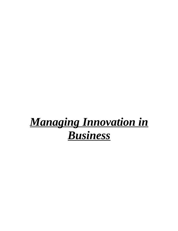 Managing Innovation in Business_1