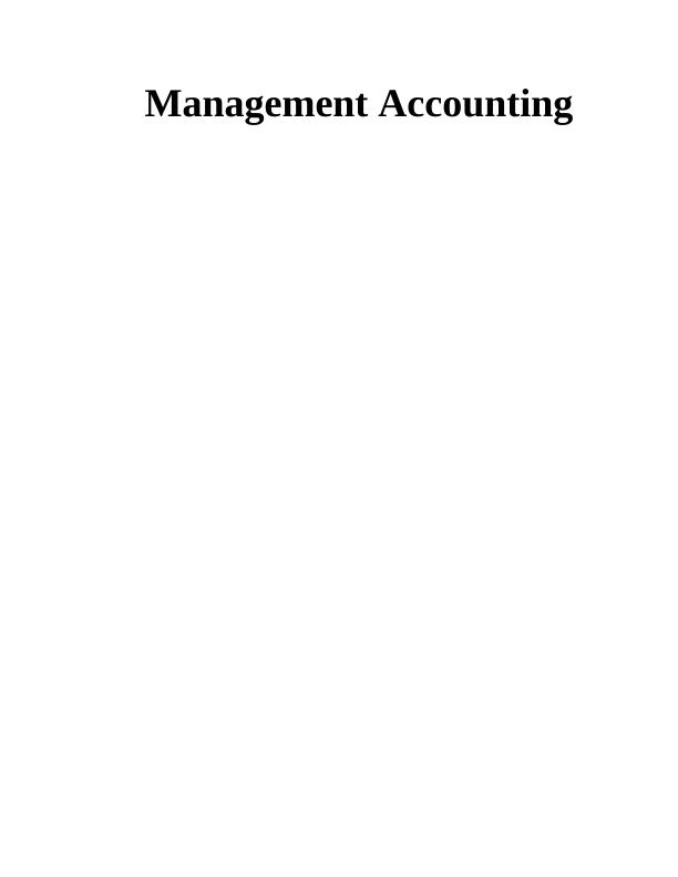 Techniques of Management Accounting Doc_1