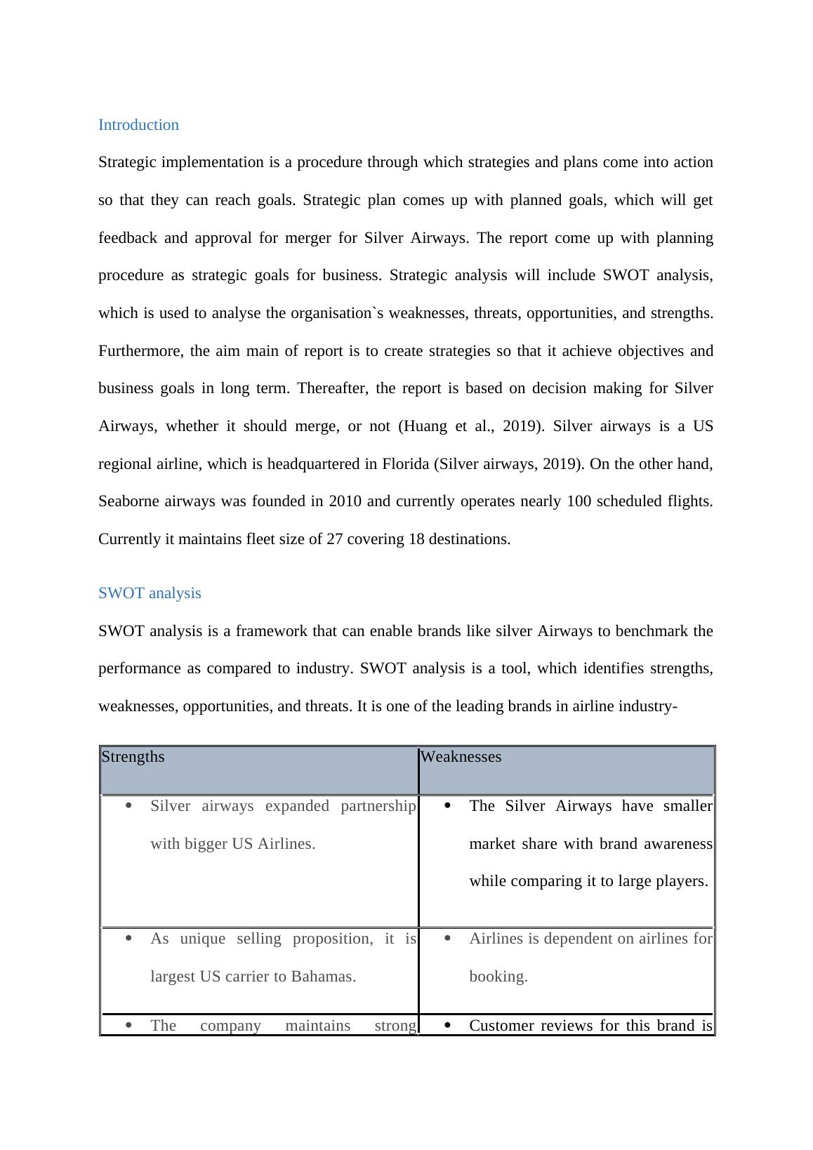 strategic implementation case study