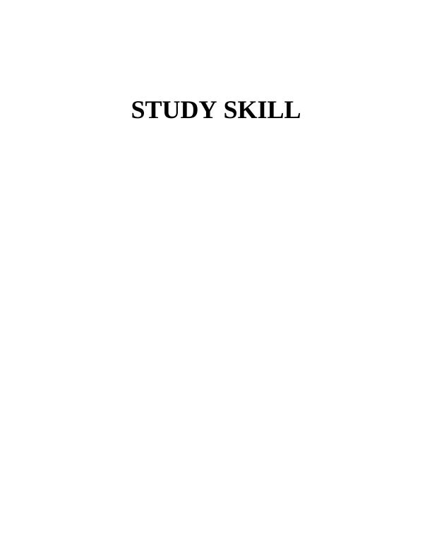 Study Skill | assignment_1