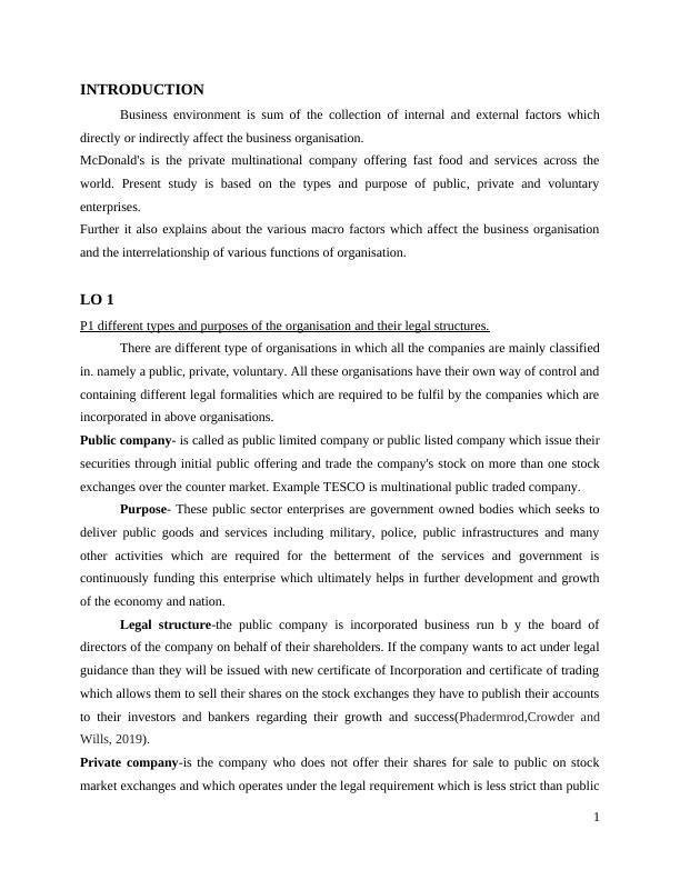 LO 1 1 P1 different types and purposes of the organisation and their legal structures_3