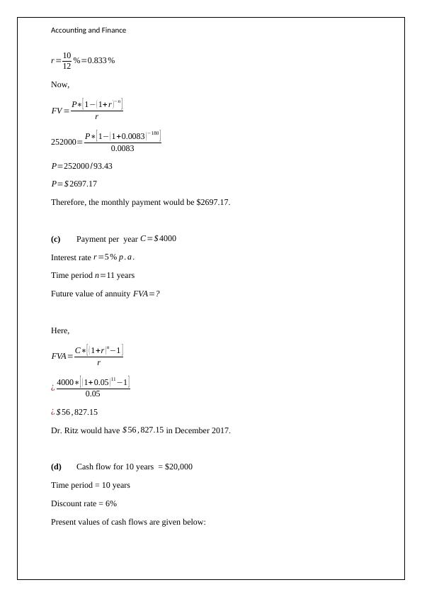Accounting and Finance Assignment - Value Of Annuity_3