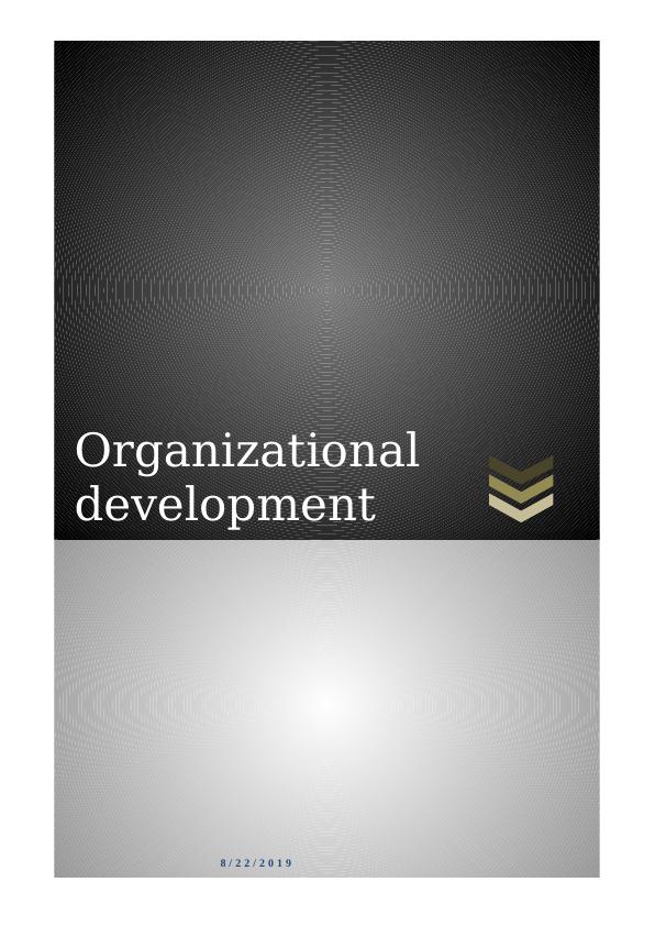 Organizational Development: A Case Study of Coles Australia_1