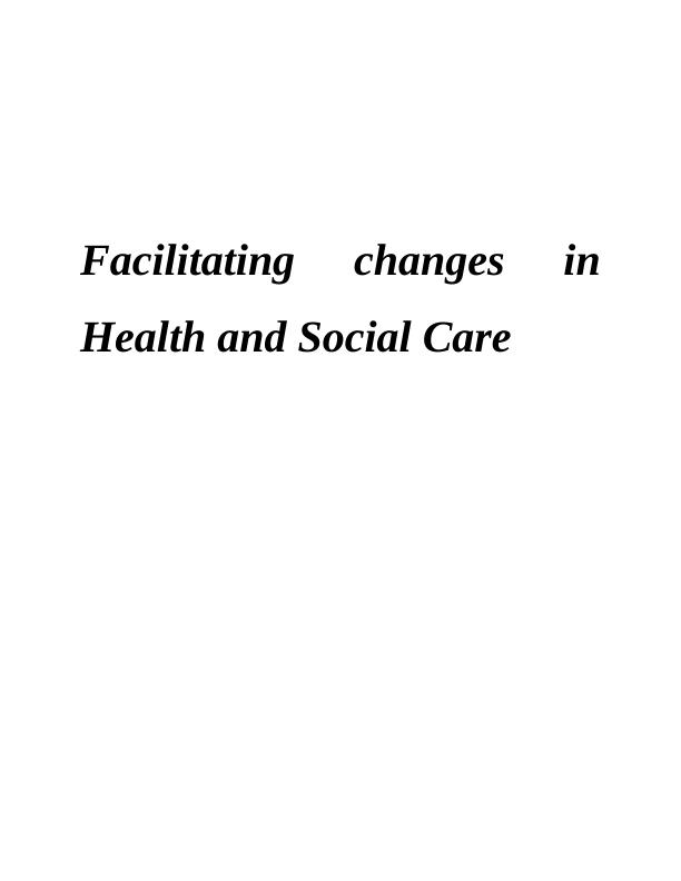 (PDF) Facilitating in Health and Social Care_1