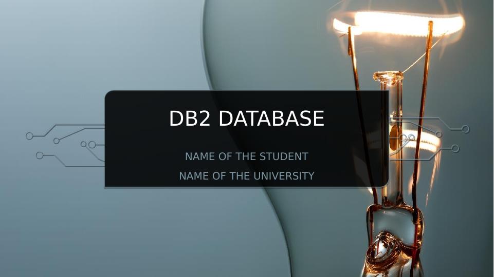 DB2   Database   Assignment  2022_1