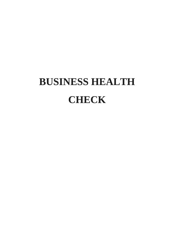 Business Health Check in Hospitality Industry_1