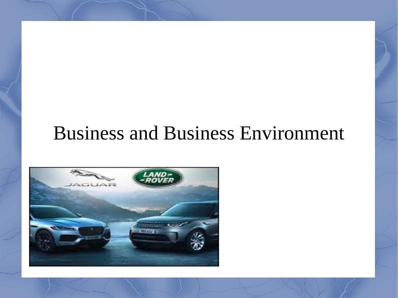 Pestle and Swot Analysis of Jaguar Land Rover_1