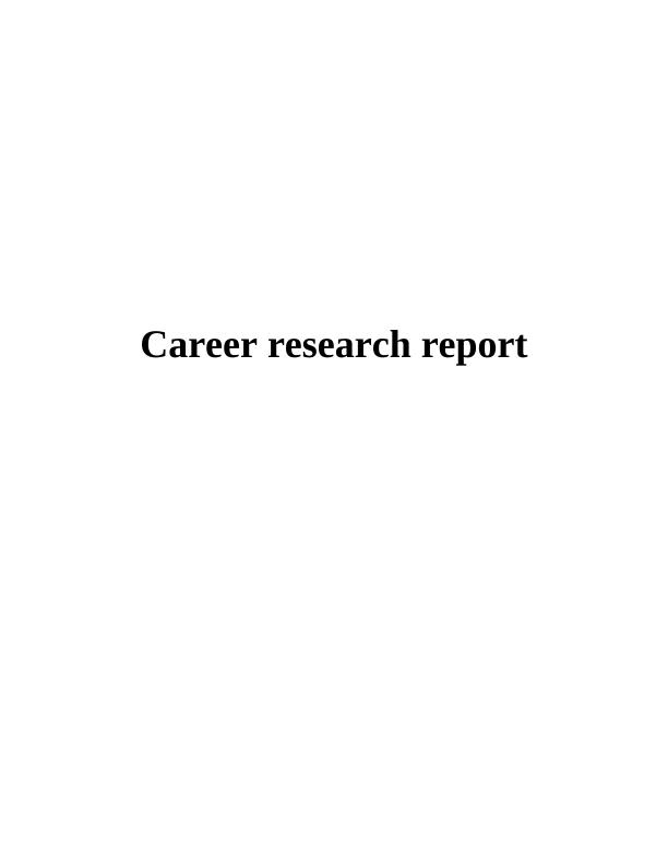 Career Research Report on Modeling in the Fashion Industry_1