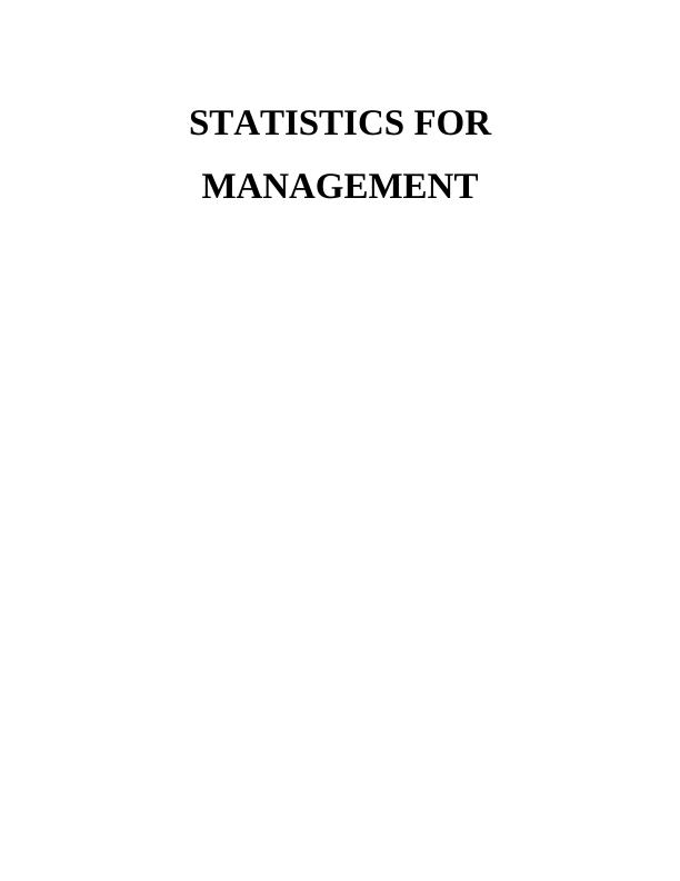 (PDF) Statistics for Management_1